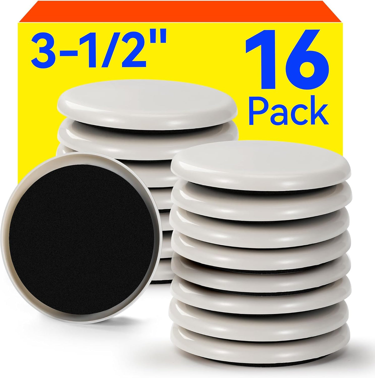 Furniture Sliders Plastic Sliders for Carpet and Hardwood Floors, Reusable Furniture Moving Pads, Chair Legs Floor Protectors, Easy Move Heavy Furniture