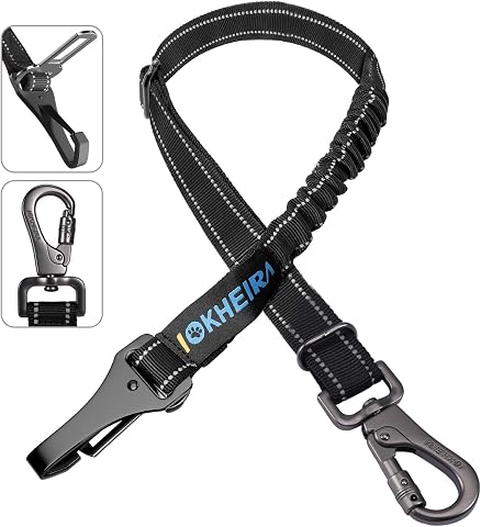 Petbonus Dog Seat Belt for Car, Durable Rope Dog Car Harness for Vehicle