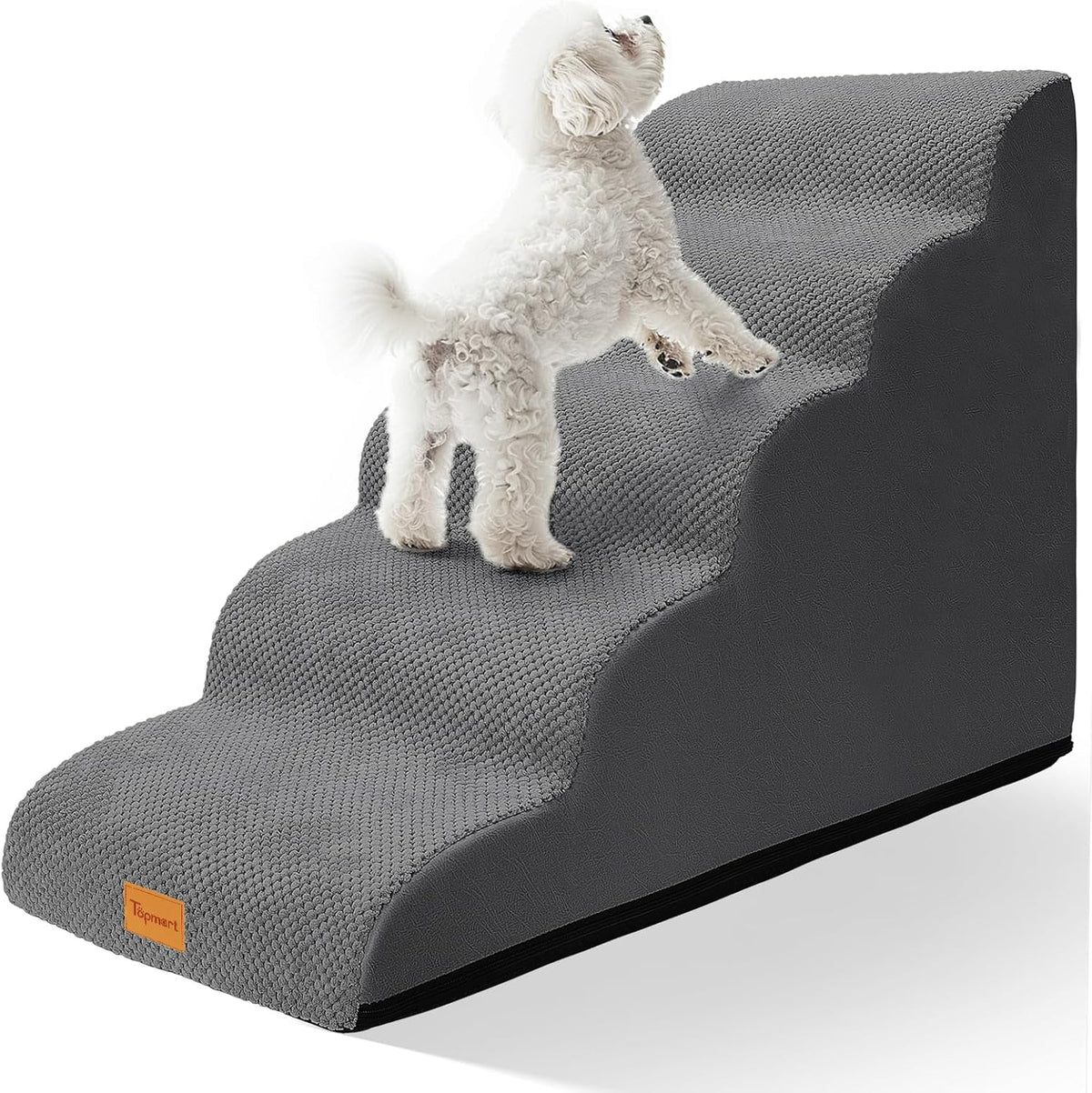 Topmart Dog Stairs for Small Dogs, 5-Step,22.5”H