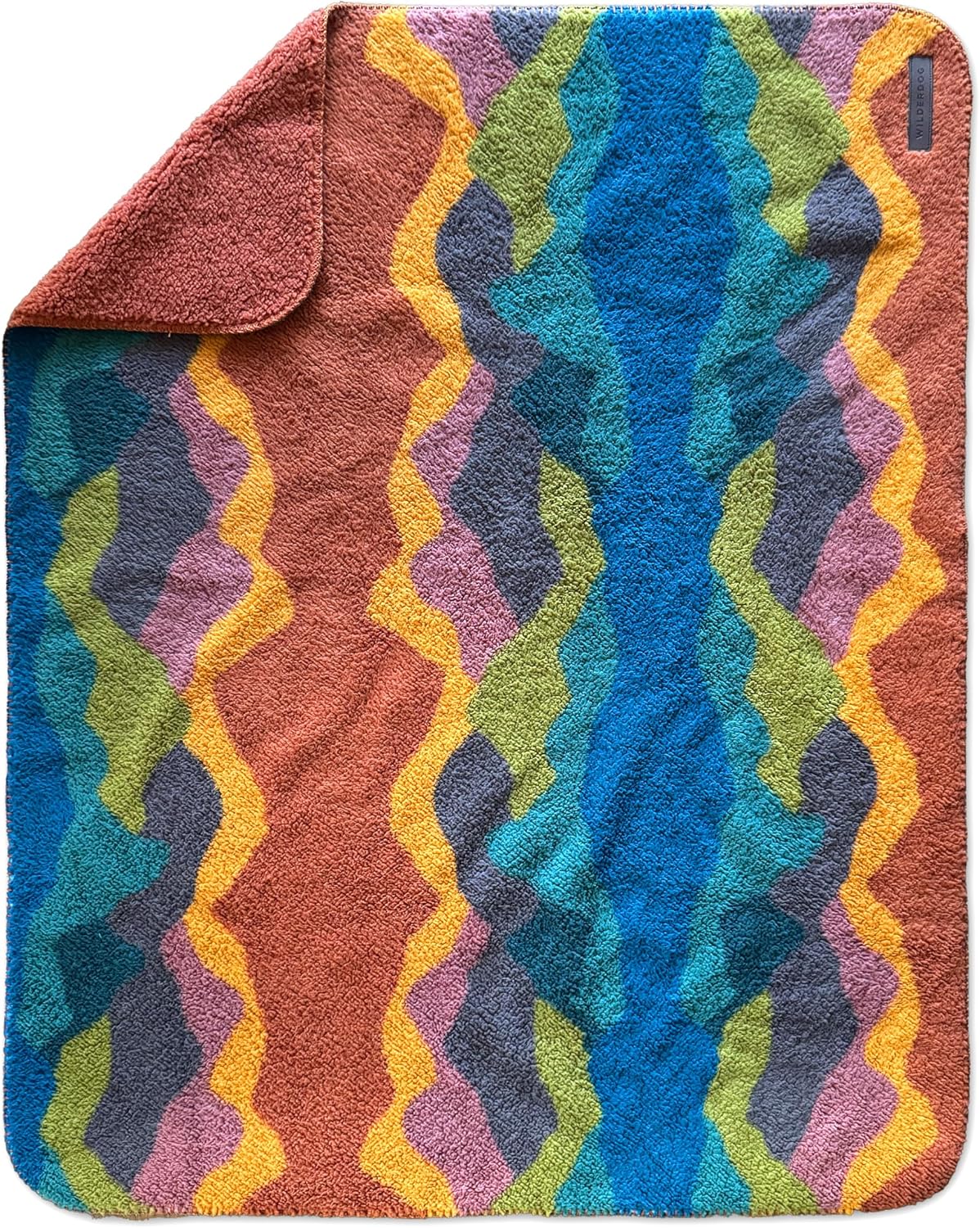 Wilderdog Sherpa Fleece Waterproof Dog Blanket - 60" X 90" - Canyon