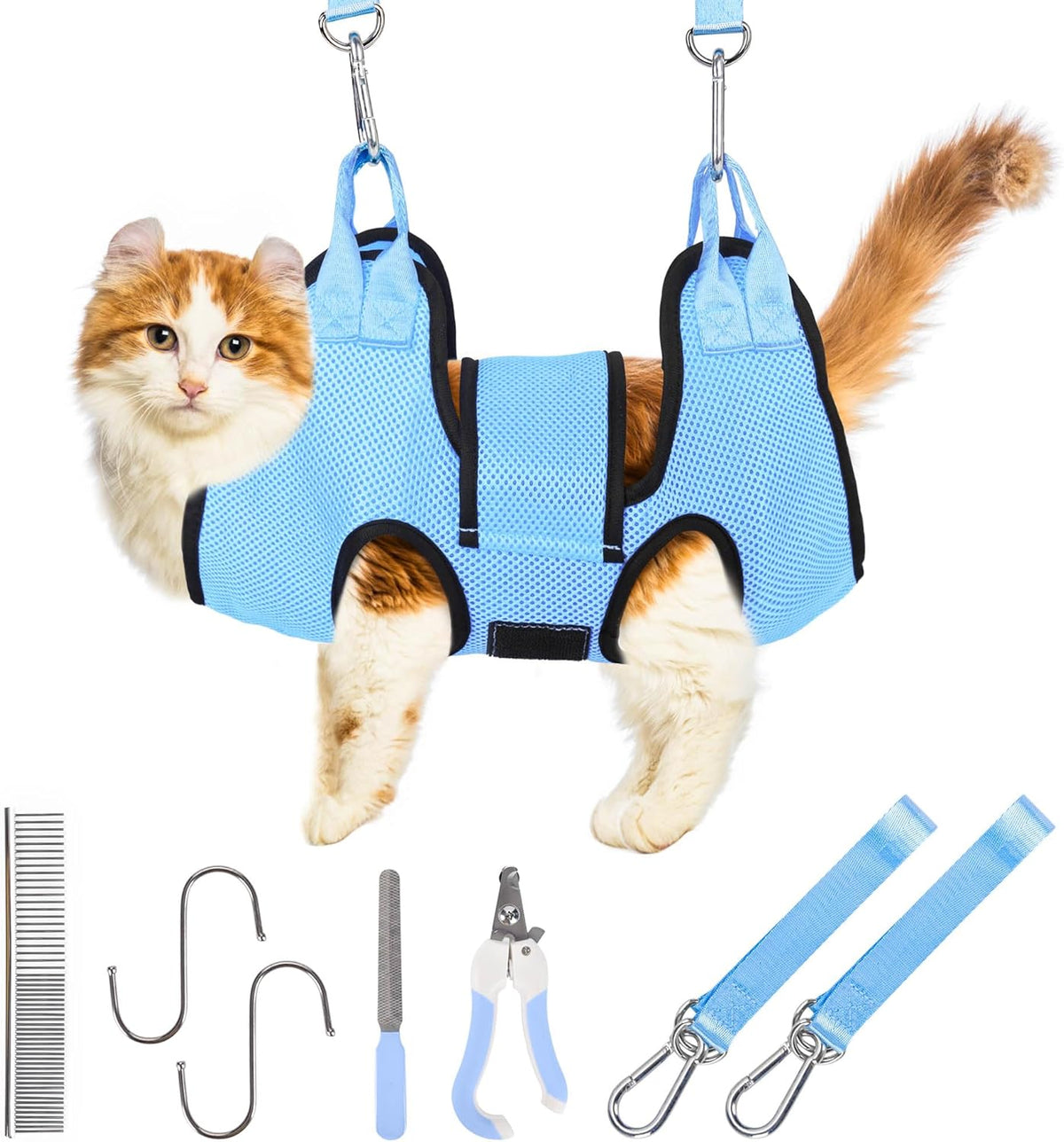 Patiencet Cat Grooming Hammock Kit