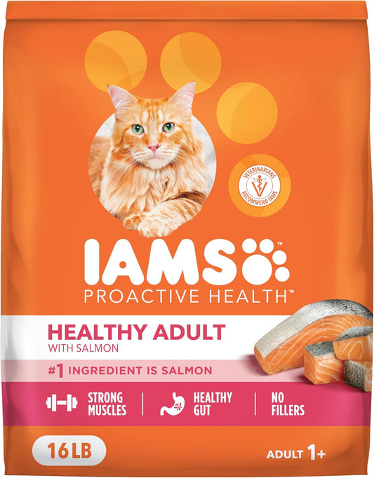 IAMS Proactive Health Indoor Dry Cat Food, Salmon, 7 Lb