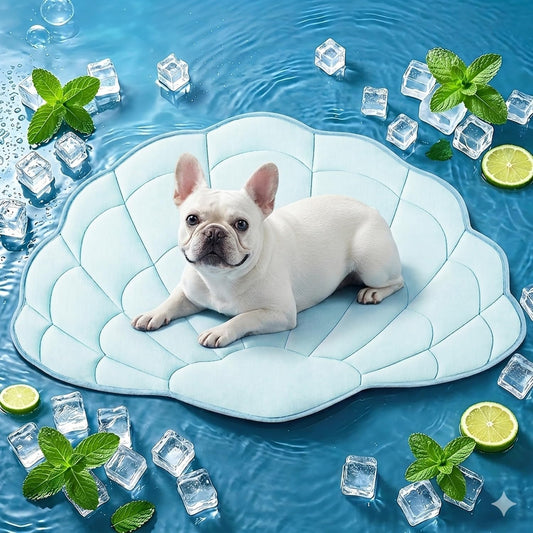 BG-BABYGO Dog Cooling Mat, 36" X 23" Reversible Self Cooling Mat for Small & Medium Dogs, Washable Cooling Pad for Pets 2.0 Summer Pet Cooling Pad for Crate Kennel Sofa Floor Outdoor Portable Green