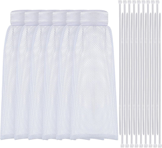 Shappy 24 Pack Washing Machine Lint Traps with Cable Ties (White)