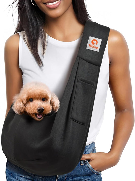 FURTIME Dog Sling Carrier, Puppy Sling for Small Dogs up to 16 Lbs