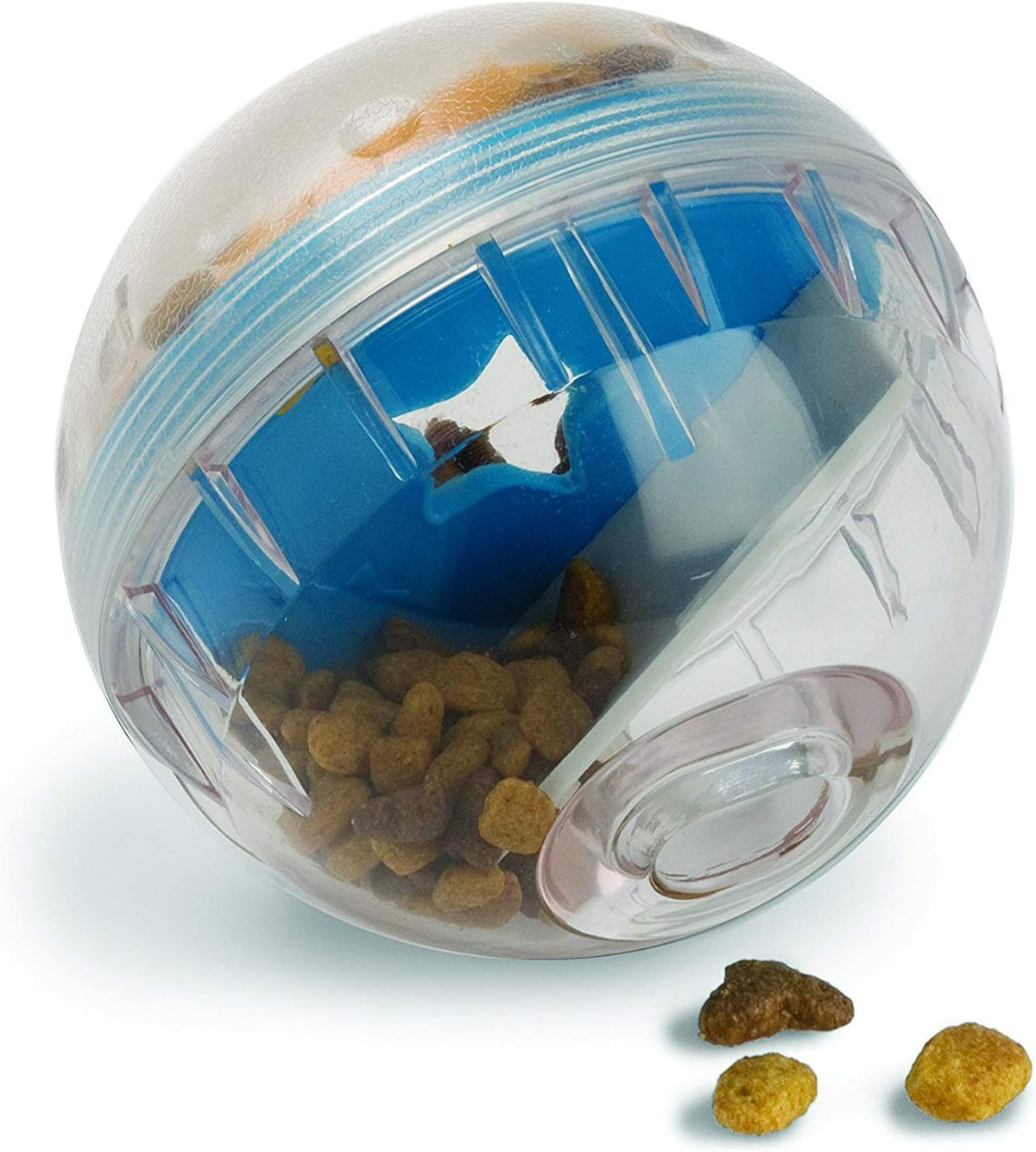 Pet Zone IQ Treat Ball, Interactive Dog Dispenser Toy, 4 Inch Slow Feeder