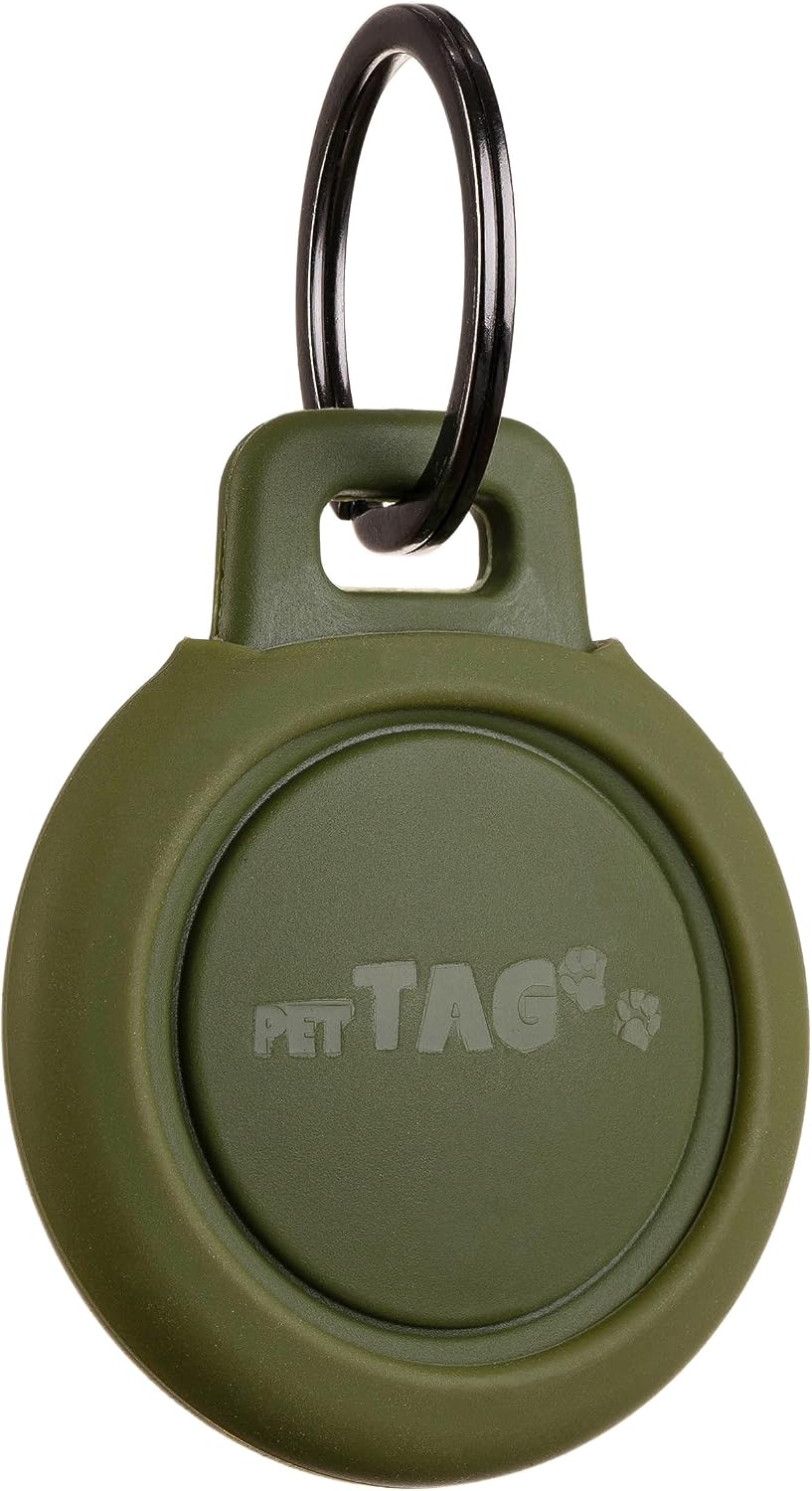 Airtag Holder for Dog Collar - Waterproof Dog Collar Airtag Holder - Key Ring Dog Airtag Holder - Air Tag Dog Collar Pet Holder for Apple Updated Model - Airtag Attachment Dog Collar