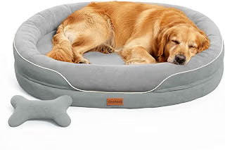 INVENHO Orthopedic Dog Beds Large Sized, XL Washable Dog Sofa with Egg-Crate Foam, Waterproof Lining and Non-Skid Bottom